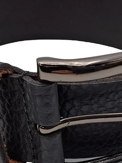 Zaffiri Ledergürtel Herren Schwarz Gr. 90 Echtleder Casual Alltag Schnalle