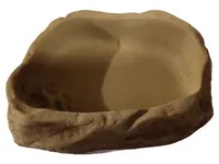 Exo Terra Futternapf Wasserschale Felsenoptik Terrarium Reptilien Braun 1