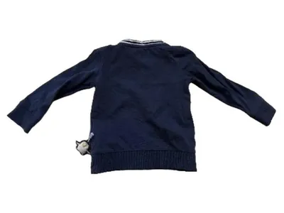 sigikid Langarmshirt Kinder Gr. 86 Blau Pinguin-Motiv Casual