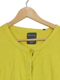 Marc O'Polo Damen Strickjacke Cardigan Gelb Cropped Gr. S 36 Baumwolle 3