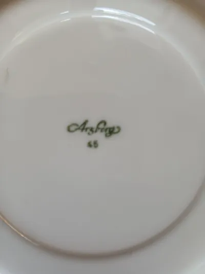 Arzberg 45 Unterteller Porzellan Blumenmuster Vintage Mehrfarbig 18 cm