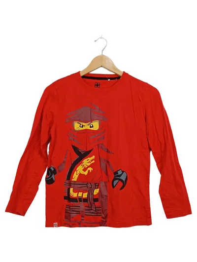 LEGO Ninjago Kai Langarmshirt Kinder Gr. 146/152 Rot Baumwolle