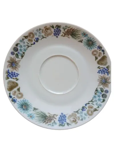Arzberg Unterteller Blumenmuster Vintage Porzellan Mehrfarbig 18 cm