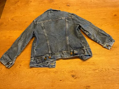 Wrangler Jeansjacke Kinder Gr. 164 Blau Vintage Denim 100% Baumwolle