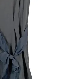 Brunello Cucinelli Damen Top Seide Grau Gr. S Elegant Schleife 3