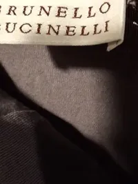 Brunello Cucinelli Damen Top Seide Grau Gr. S Elegant Schleife 5