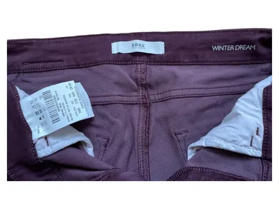 BRAX Shakira Damen Stoffhose Gr. 38 W29 Bordeaux Skinny Fit