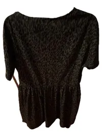 ABOUT YOU Damen Freizeitkleid Leo-Muster Oliv Gr. 38/M Kurzarm 2