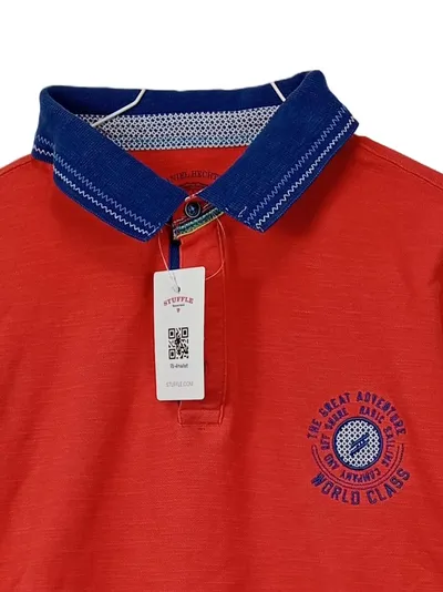 Daniel Hechter Herren Poloshirt Rot Gr. XL Baumwolle Casual