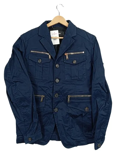 Dsquared2 Leichte Jacke Herren Baumwolle Blau Gr. 50/L Freizeit