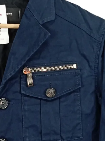 Dsquared2 Leichte Jacke Herren Baumwolle Blau Gr. 50/L Freizeit
