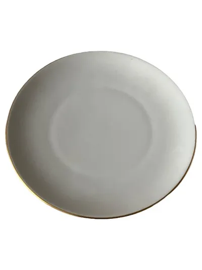 KPM Berlin Porzellan Servierteller Klassisch Weiß 17 cm Uni