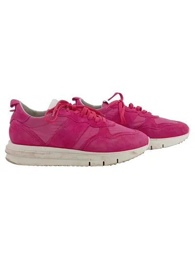 Tamaris Damen Sneaker Low Pink Gr. 39 Wildleder Textil Sportlich
