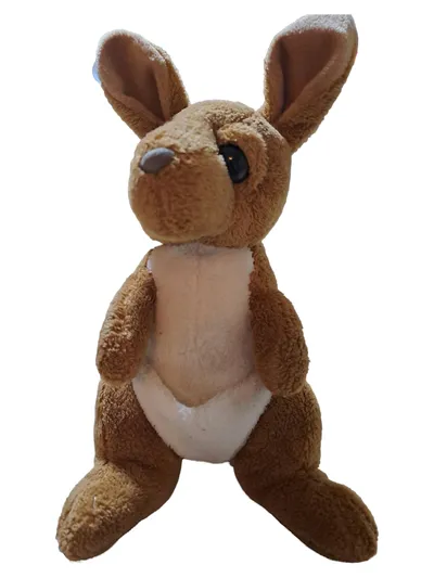 Russ Berrie Plüschtier Känguru Braun Kuscheltier 22 cm Stofftier
