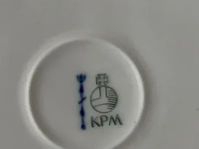 KPM Berlin Essteller Porzellan Uni Weiß 17 cm Klassisch Festlich