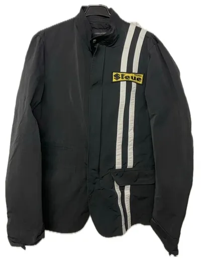 Dsquared2 Herren Leichte Jacke Gr. 50/L Schwarz Streifen Racing Style