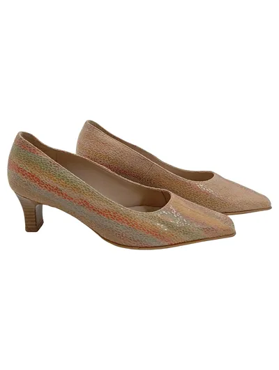 ara René Damen Pumps Leder Gr. 36 Mehrfarbig Elegant Kitten Heel