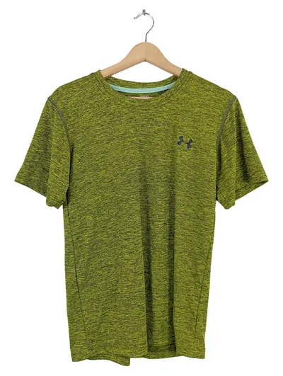 Under Armour Sport Funktionsshirt Herren Gr. M Kurzarm Meliert Grün