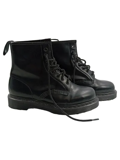 Dr. Martens 1460 Mono Stiefel Damen Leder Schwarz Gr. 38 Klassisch