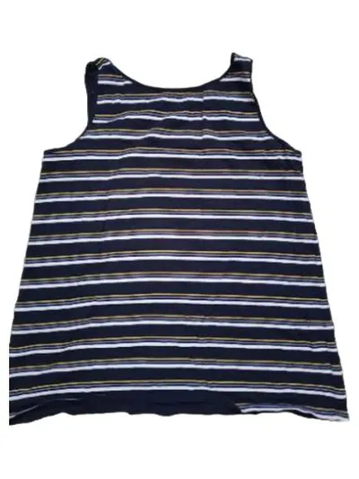 edc by Esprit Damen Top Tanktop Gr. M gestreift Blau Baumwolle