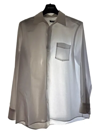 Walbusch Herren Business Hemd Langarm 100% Baumwolle Weiß Gr. 42/XL
