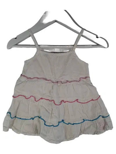 Mexx Baby Mädchen Sommerkleid Weiß Rüschen Gr. 68 6-9M Sommer