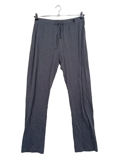 Schiesser Herren Jogginghose Schlafhose Grau Gepunktet Gr. 50 L Baumwolle