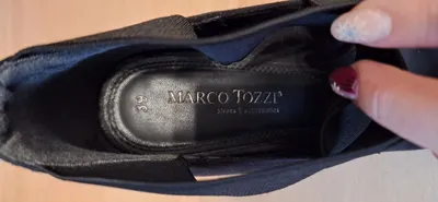 Marco Tozzi Damen Pumps Gr. 39 Schwarz Riemen High Heels Elegant