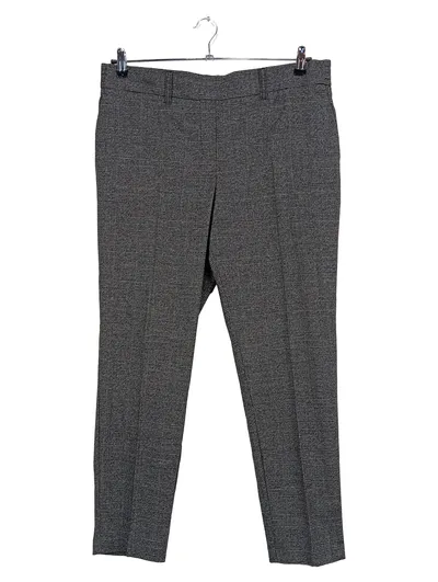 CANDA C&A Damen Anzughose Kariert Grau Business Gr. 42 Stoffhose
