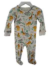 Coccodrillo Baby Jungen Schlafanzug Strampler Gr. 80 Weiß Tiermotive 1