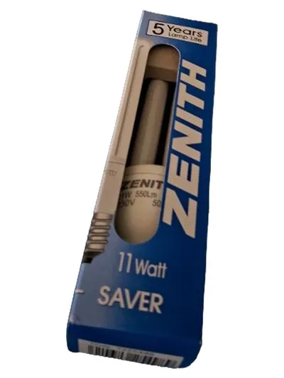Zenith Saver Energiesparlampe E14 11W 550lm Weiß 1 Stück