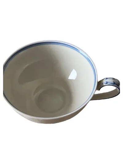 Sorau Teetasse Porzellan Weiß Klassisch Florales Muster 8 cm
