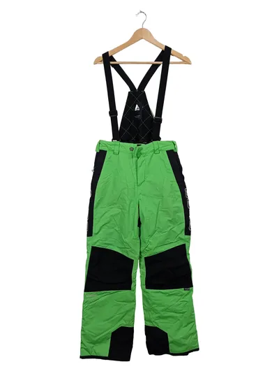 8848 Altitude Skihose Latzhose Kinder Gr. 160 Grün Schwarz Träger