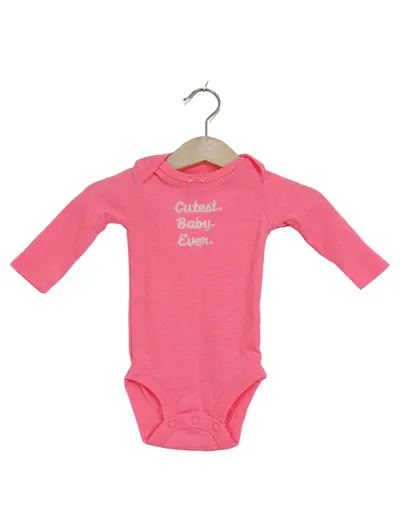 Carter's Baby Body Langarm Pink Gr. 62 3M Cutest Baby Ever