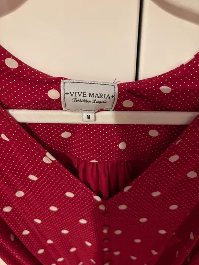 Vive Maria Damen Sommerkleid Polka Dot Rot Gr. M Vintage Punkte