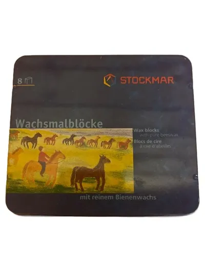 Stockmar Wachsmalblöcke 8 Stück Bienenwachs Wachsmalstifte Kinder