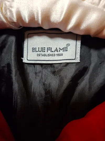 Blue Flame Kinder Steppjacke Gr. 140 Rot Kapuze Winterjacke Polyester
