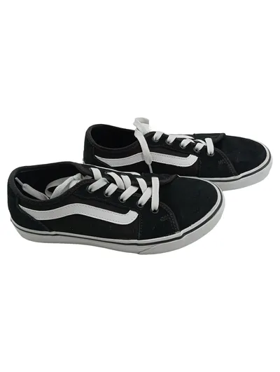 Vans Old Skool Sneaker Low Damen Gr. 38 Schwarz Weiß Skaterschuhe