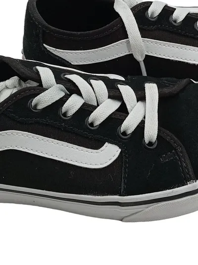 Vans Old Skool Sneaker Low Damen Gr. 38 Schwarz Weiß Skaterschuhe