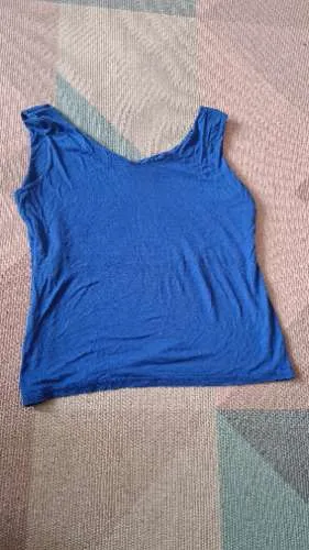 Joachim Bosse Style Damen Top Shirt Blau Gr. 4/L Baumwolle Basic