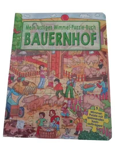 Mein lustiges Wimmel-Puzzle-Buch Bauernhof 5 Puzzle Suchaufträge Kinder
