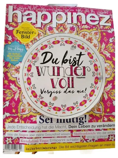 Happinez Zeitschrift - Du bist wundervoll Vergiss das nie Achtsamkeit Yoga