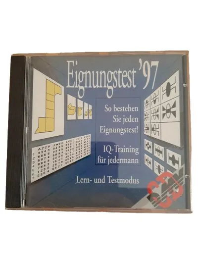 Eignungstest '97 CD-ROM IQ-Training Lernsoftware Lern- und Testmodus PC