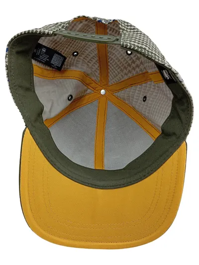 G-Star RAW Cap Snapback Unisex One Size Grün Hahnentritt Streetwear