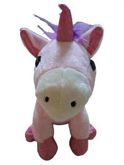 Windel Plüschtier Einhorn Rosa Lila Glitzer Horn Kuscheltier 29cm