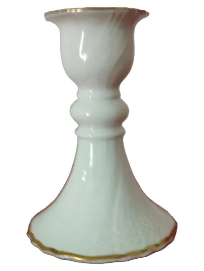 Heinrich Villeroy & Boch Kelchförmig Kerzenhalter Porzellan Weiß 12cm