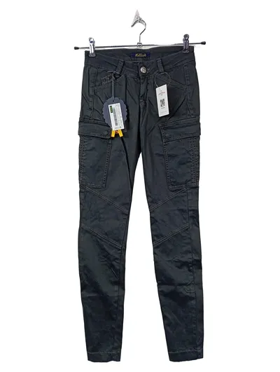 Killah Damen Cargohose Grau Baumwolle Uni Gr. W24 L31 Freizeit Urban
