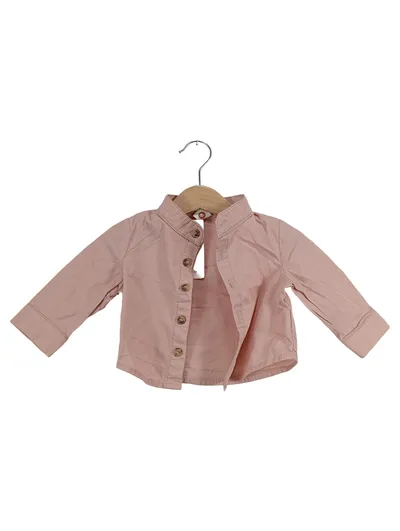 Cozy Cub Baby Sweatjacke Gr. 62 Rosa Baumwolle Knopfleiste