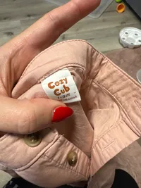 Cozy Cub Baby Sweatjacke Gr. 62 Rosa Baumwolle Knopfleiste 3