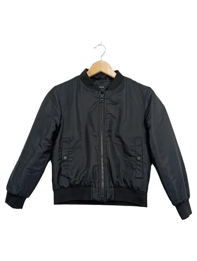 LMTD Bomberjacke Kinder Gr. 140 Schwarz There Are No Rules Print